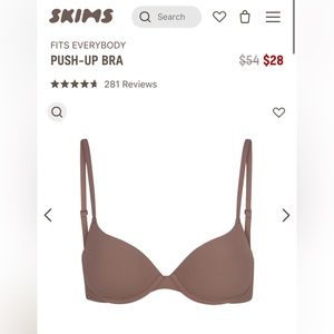 Skims fits everybody push up bra